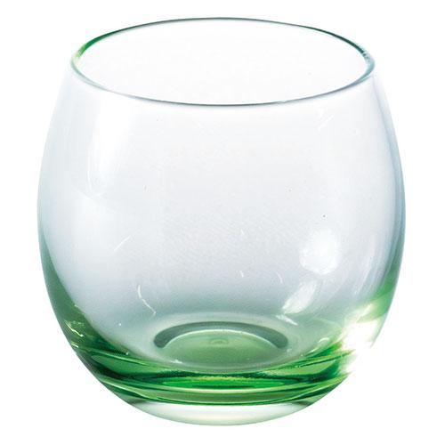 Yamaco Ryobi Enjoying Coolness Tableware Egg-shaped Glass Petit Cup Lime Showa Retro Glass Small Bowl yamaco29248