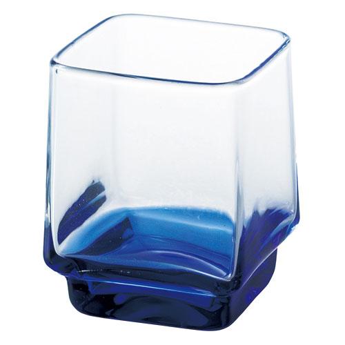 Yamaco Ryobi Enjoying Coolness Tableware Square Glass Appetizer Bowl Lapis Lazuli Showa Retro Glass Small Bowl yamaco29249