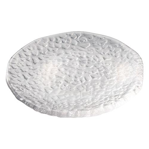 Yamaco Ryubi Tableware to Enjoy Coolness Glass Clear Small Dish Tsuchime Glass Container with Beautiful Transparency and Raised Pattern yamaco29277