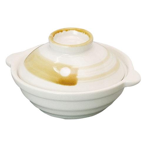 Yamaco Ryobi Enjoying Coolness Tableware Small Pot Delicacy Holder White Brush Pattern Pot-shaped cute delicacy holder yamaco29350