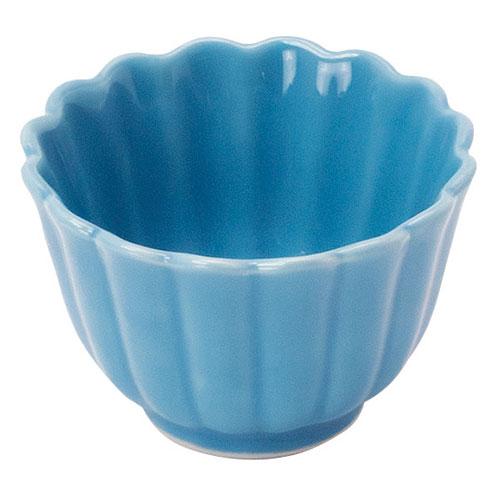 Yamaco Ryobi Enjoying the Cool Tableware Chrysanthemum-shaped Delicacy Container Light Blue A masterpiece full of high-class feel yamaco29404