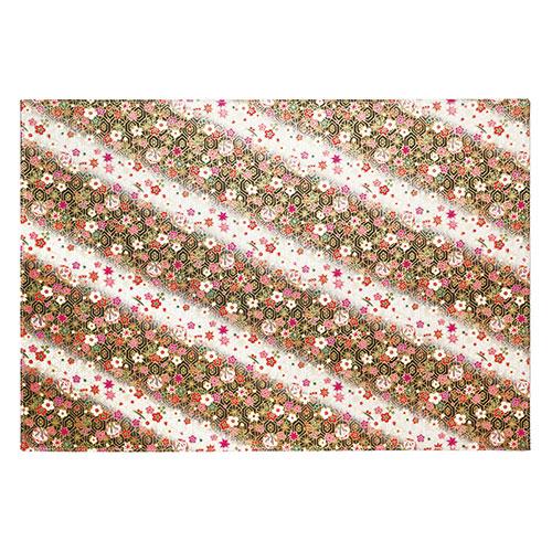 Yamaco Ryubi Cooling Tableware Japanese Pattern Cotton Mat Luncheon Shunju Japanese Pattern Design Dual-Sided Specification yamaco66922
