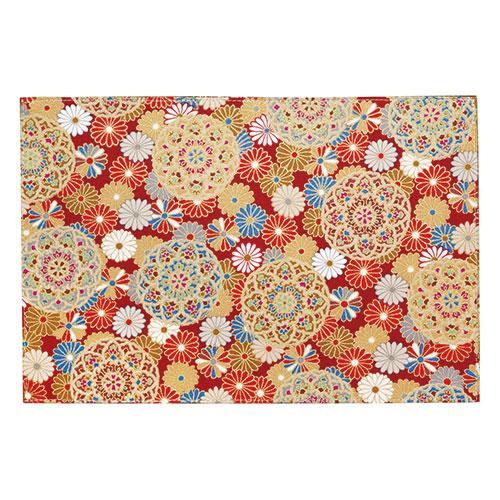 Yamaco Ryobi Tableware for Enjoying Coolness Japanese Pattern Cotton Mat Tea Temari Japanese Pattern Design Double-Sided Specification yamaco66926