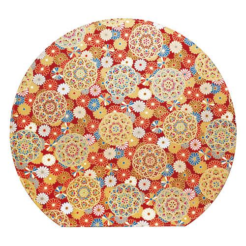 Yamaco Ryubi Enjoying Cool Tableware Japanese Pattern Cotton Mat Half Moon Temari Japanese Pattern Design Reversible Specification yamaco66929