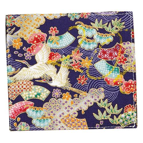 Yamaco Ryubi Cool Enjoyment Tableware Japanese Pattern Cotton Coaster Crane Japanese Pattern Design Double-Sided Specification yamaco66930