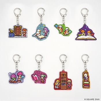 最终幻想 像素复刻版 Book Characters 闪粉亚克力钥匙扣收藏 1BOX8个装