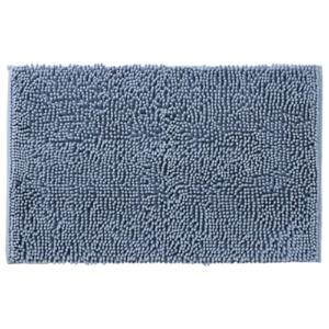 Aimedia Microfiber Water-Absorbent Quick-Drying Large Bath Mat Approx. 50 x 80 cm Blue Gray 1 Piece