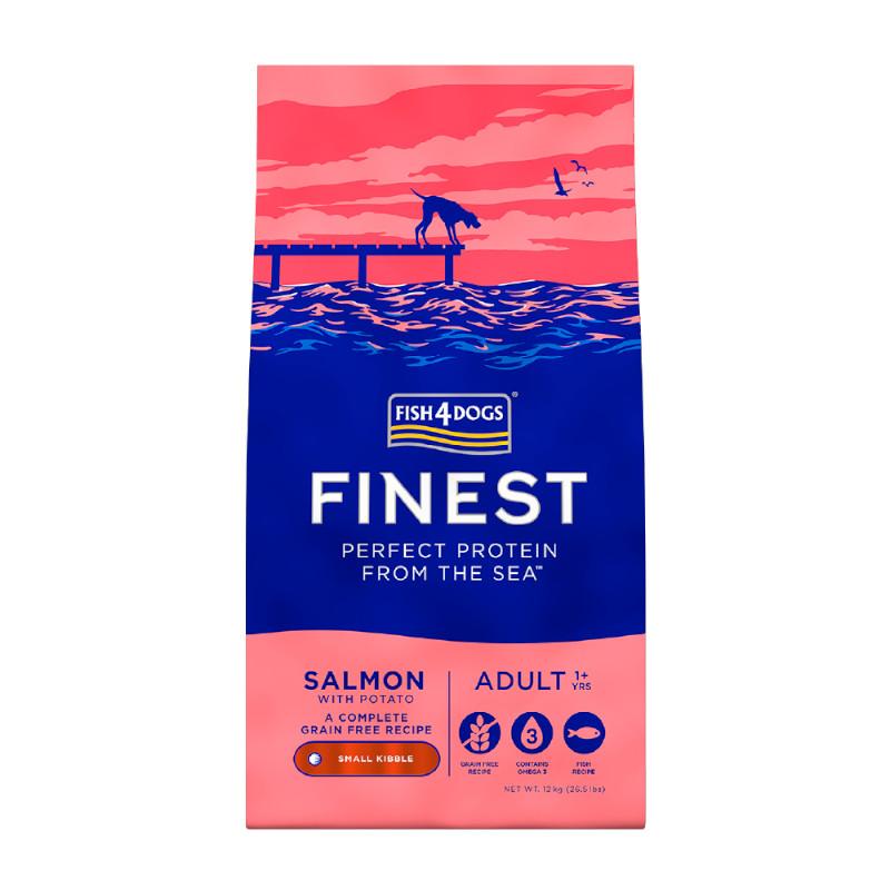 Fish4Dogs Finest Series Salmon Small Kibble 12kg