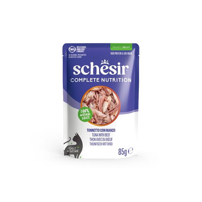 <Campaign Eligible Product> Schesir Cat Pouch Tuna with Beef 85g