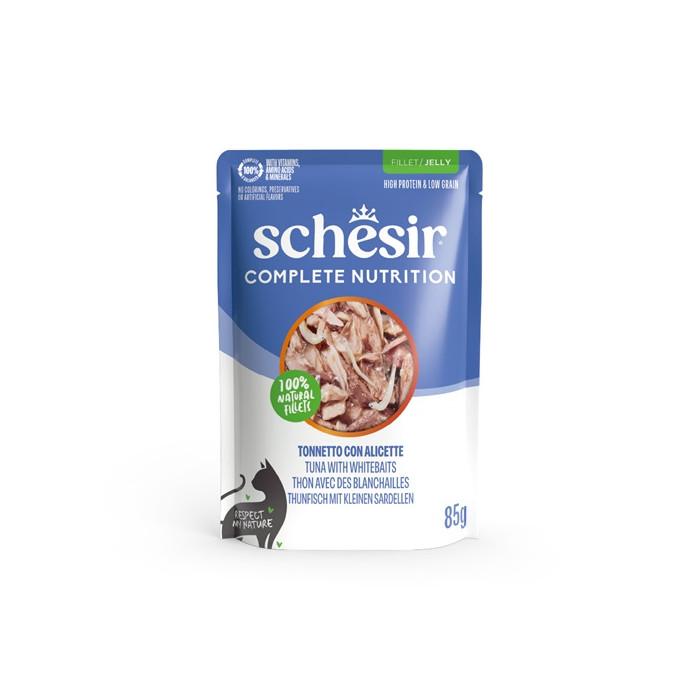 <Campaign Target Item> Schesir Cat Pouch Tuna with Whitebait 85g