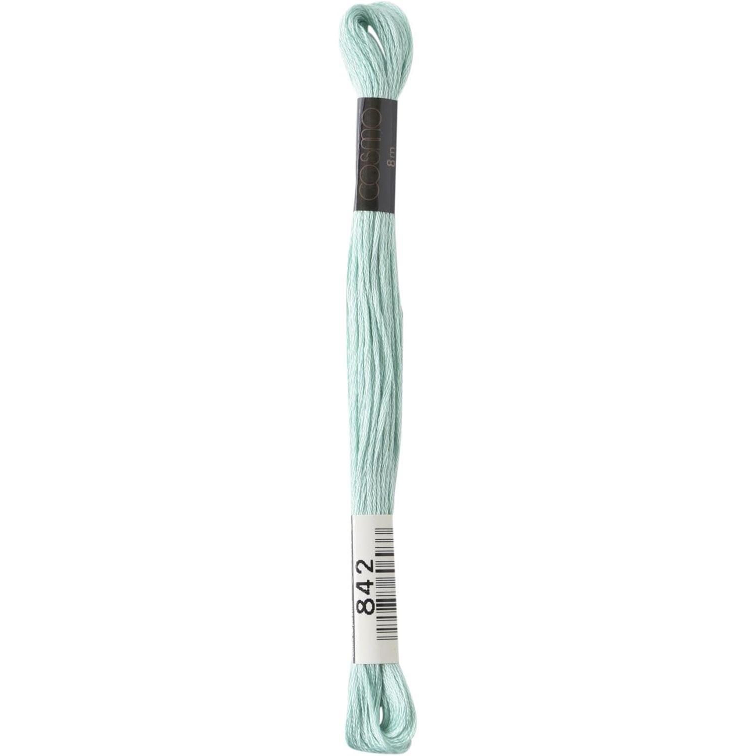 LECIEN COSMO Embroidery Floss No. 25, 1 box of 6 skeins, Color 842