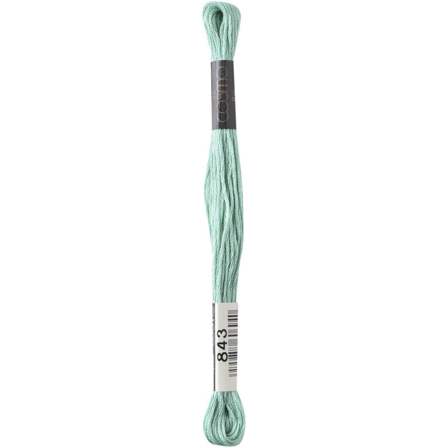 LECIEN COSMO Embroidery Floss No. 25, 1 box of 6 skeins, Color 843