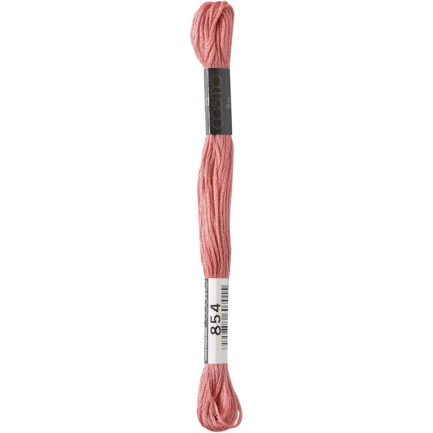 LECIEN COSMO Embroidery Floss No. 25, 1 box of 6 skeins, Color 854