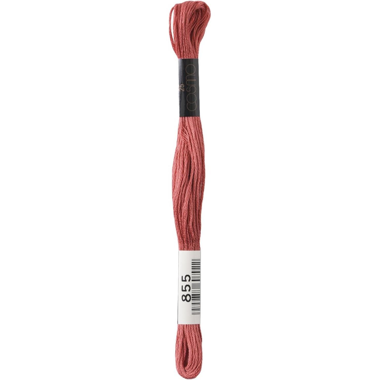 LECIEN (露西安) COSMO 绣线 25号线 1箱6束入 No.25 Floss(绣线) 颜色855