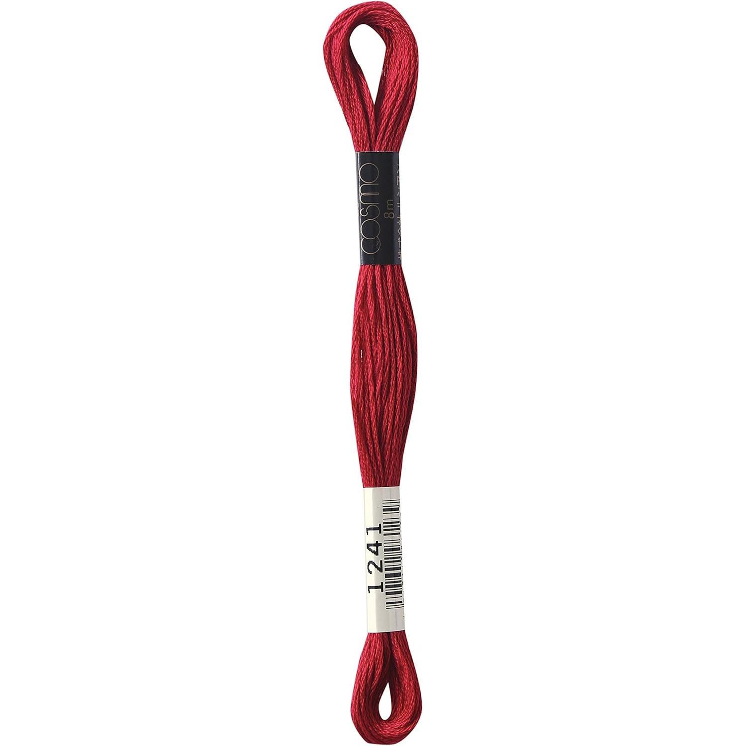LECIEN Cosmo Embroidery Floss No. 25 Thread 1 Box of 6 Skeins No. 25 Floss Color 1241