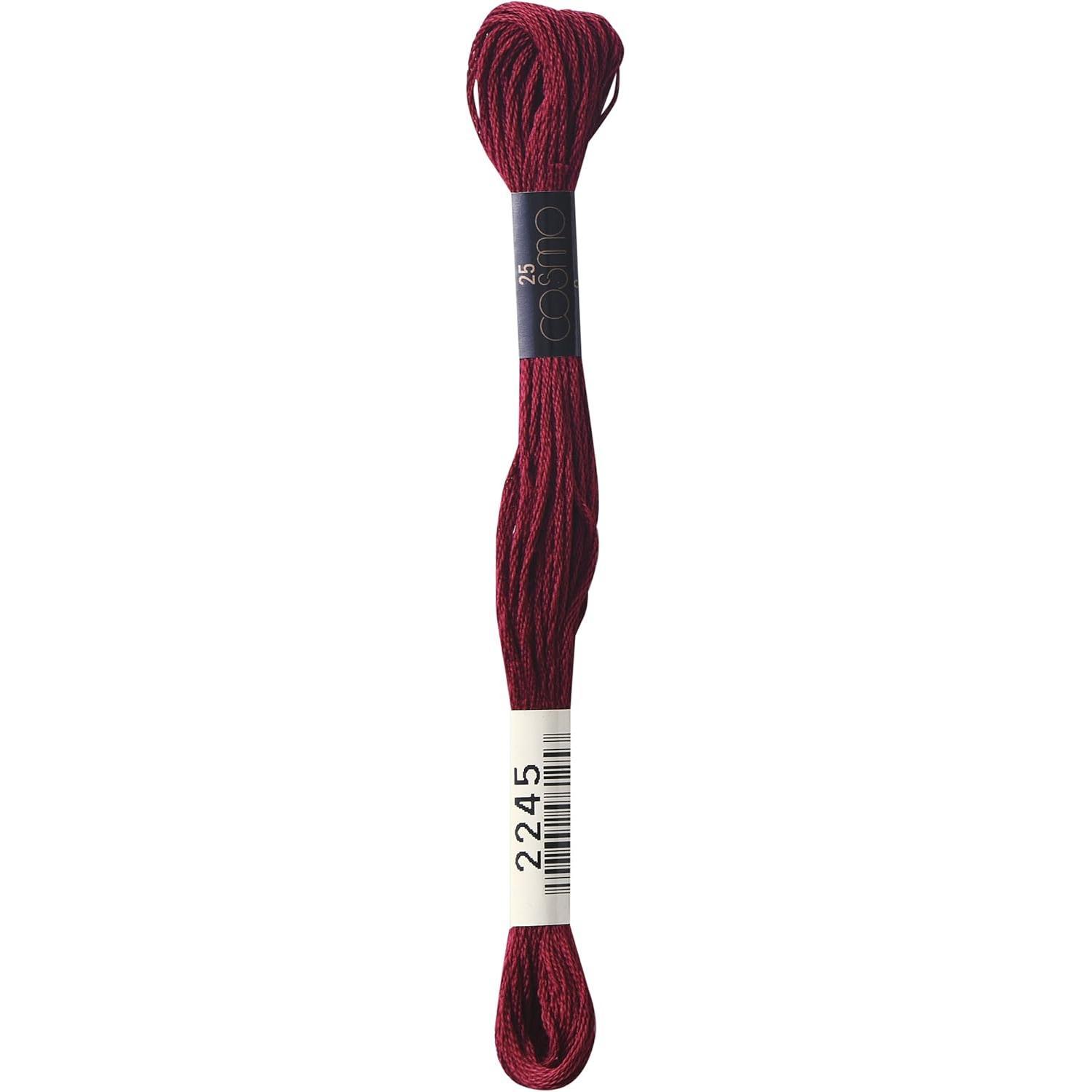 LECIEN (鲁西安) COSMO 绣花线 25号线 1箱6束装 No.25 Floss (线) 颜色2245
