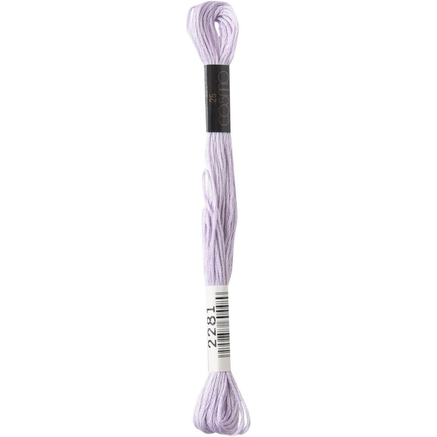 LECIEN Cosmo Embroidery Floss No. 25 Thread 1 Box of 6 Skeins No. 25 Floss Color 2281