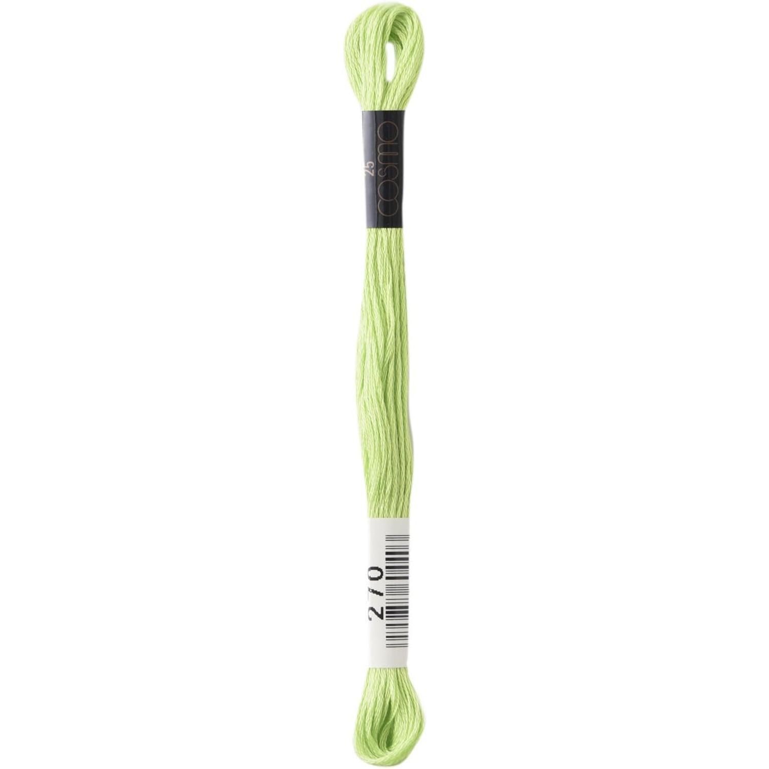 LECIEN Cosmo Embroidery Floss No. 25 Thread 1 Box of 6 Skeins No. 25 Floss Color 270