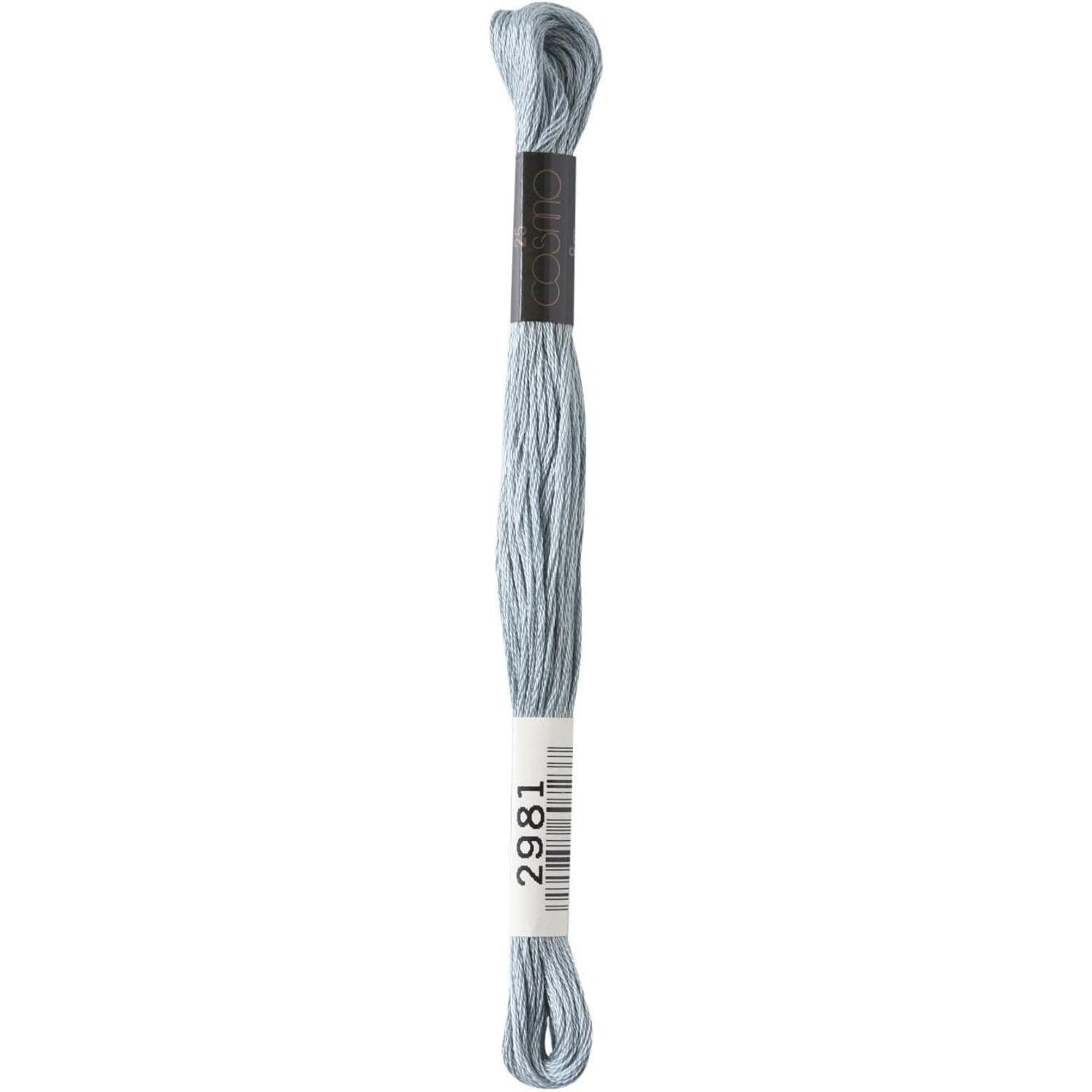 LECIEN Cosmo Embroidery Floss No. 25, 1 box of 6 skeins, Color 2981