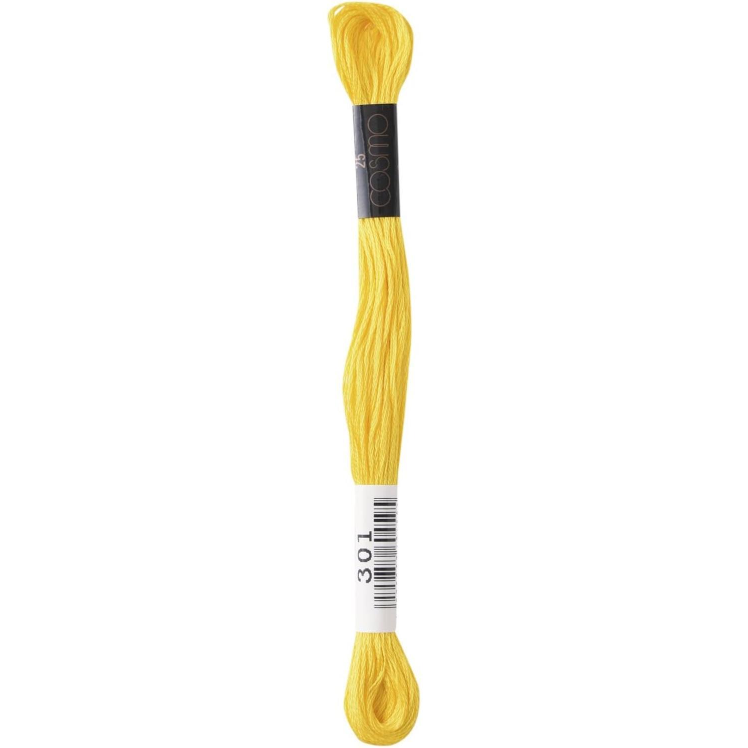 LECIEN COSMO Embroidery Floss No. 25, 1 box of 6 skeins, Color 301
