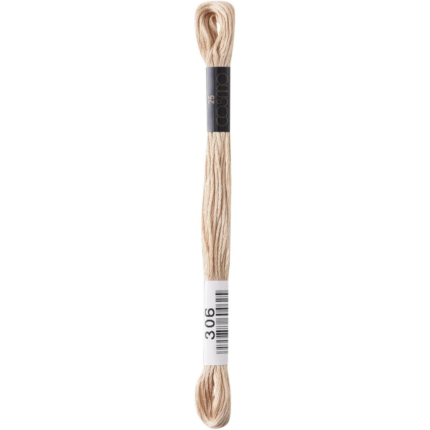 LECIEN (露西安) COSMO 绣线 25号线 1箱6束入 No.25 Floss(绣线) 颜色306