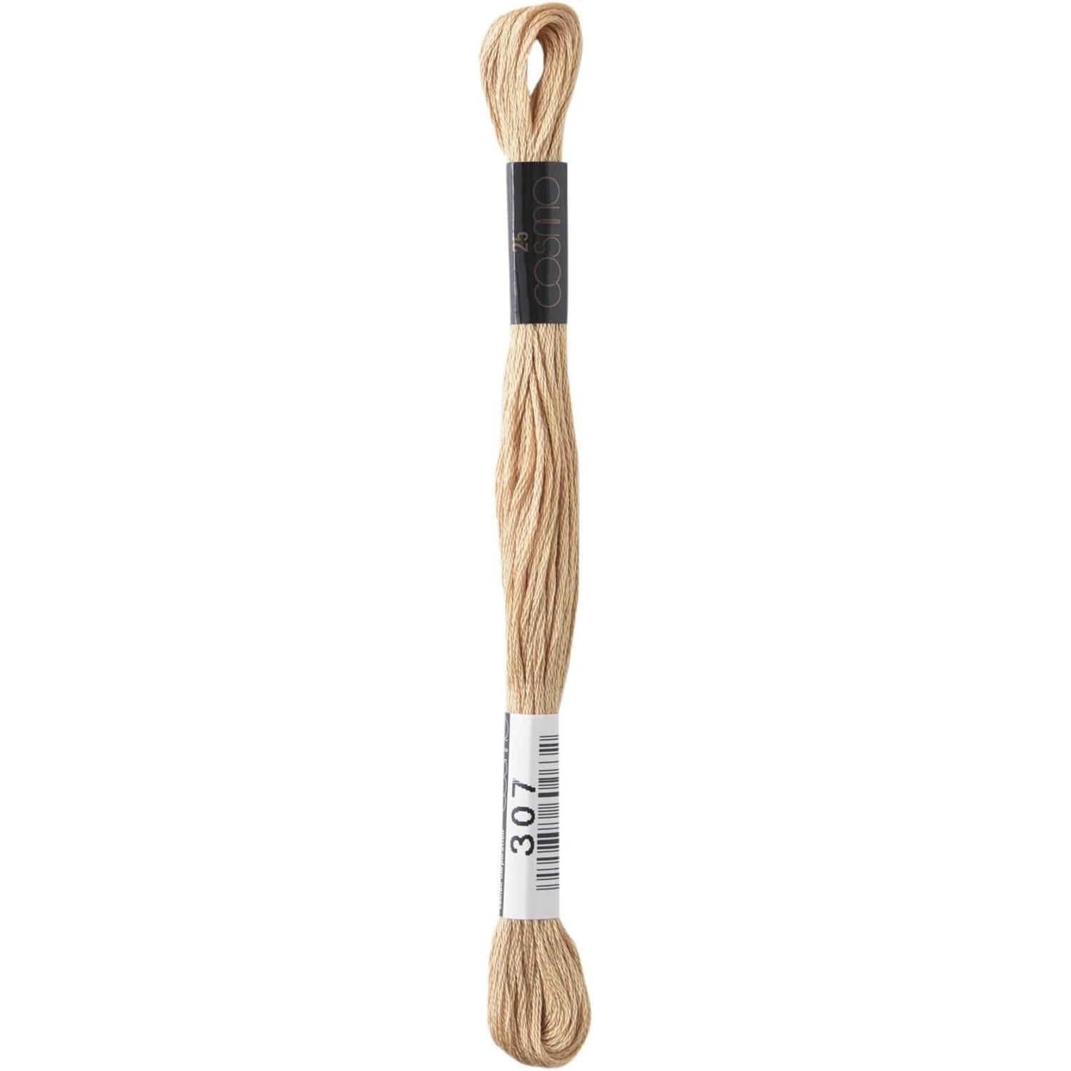 LECIEN (露西安) COSMO 绣线 25号线 1箱6束入 No.25 Floss(绣线) 颜色307