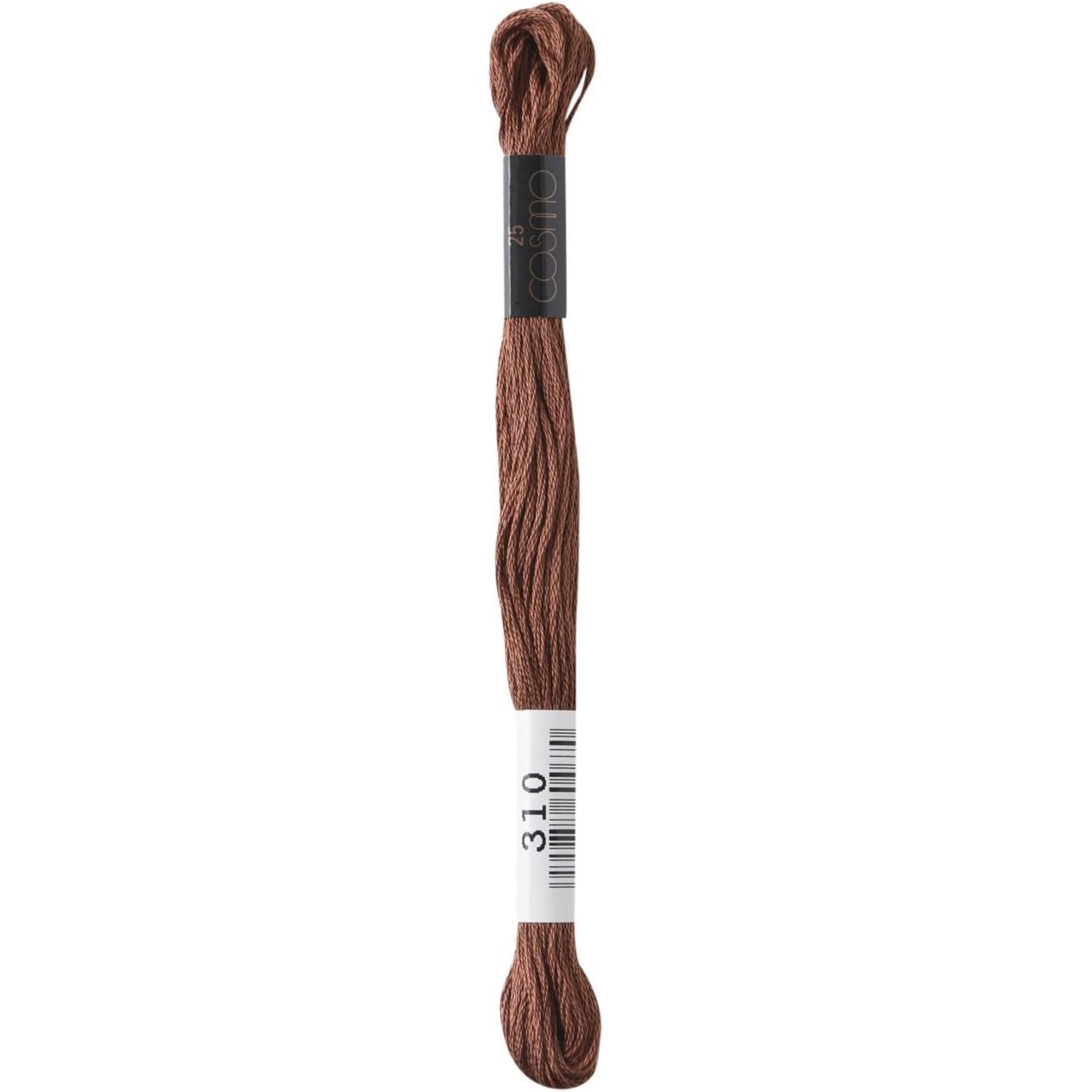 LECIEN Cosmo Embroidery Floss No. 25 Thread 1 Box of 6 Skeins No. 25 Floss Color 310