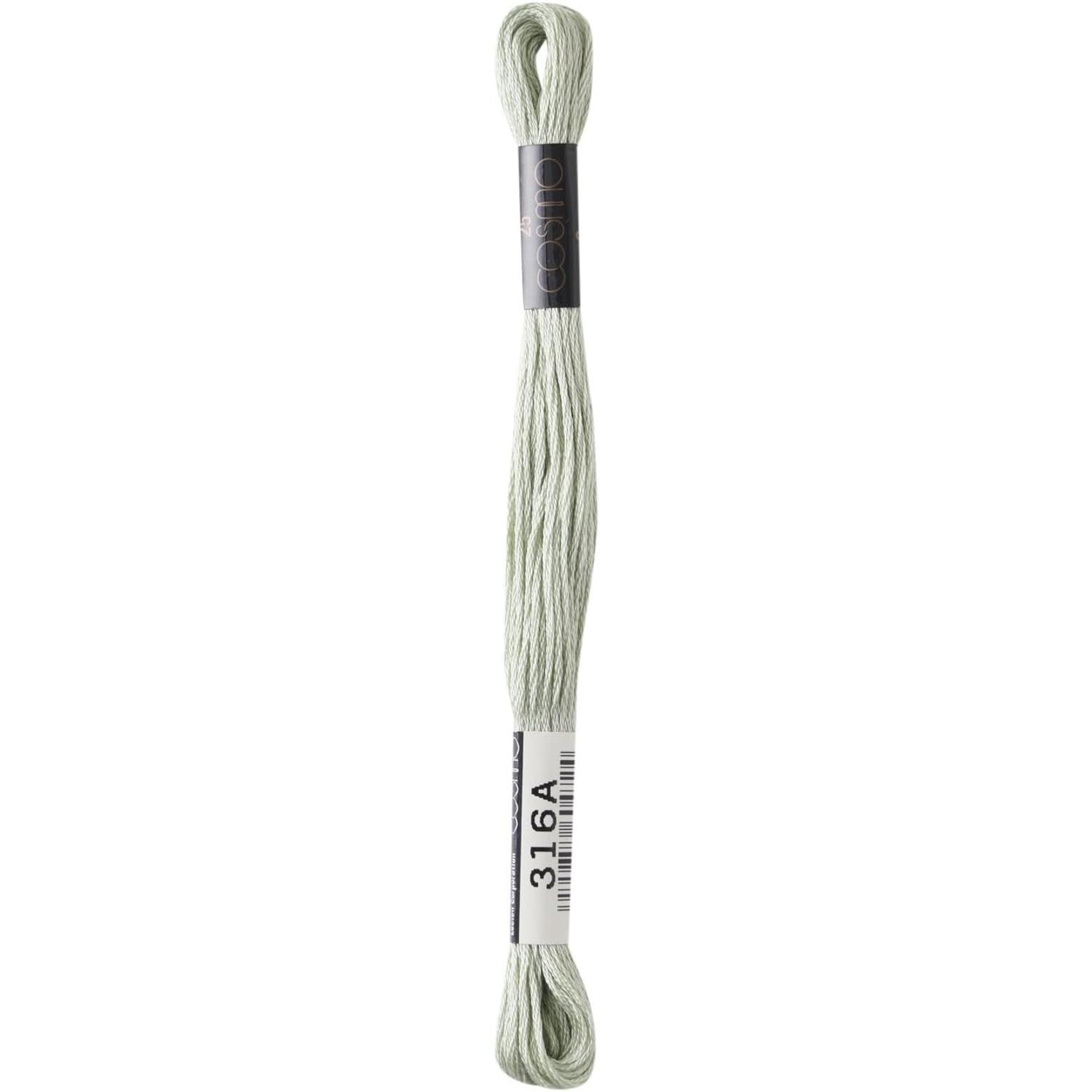 LECIEN COSMO Embroidery Floss No. 25 1 Box of 6 Skeins No. 25 Floss Color 316A
