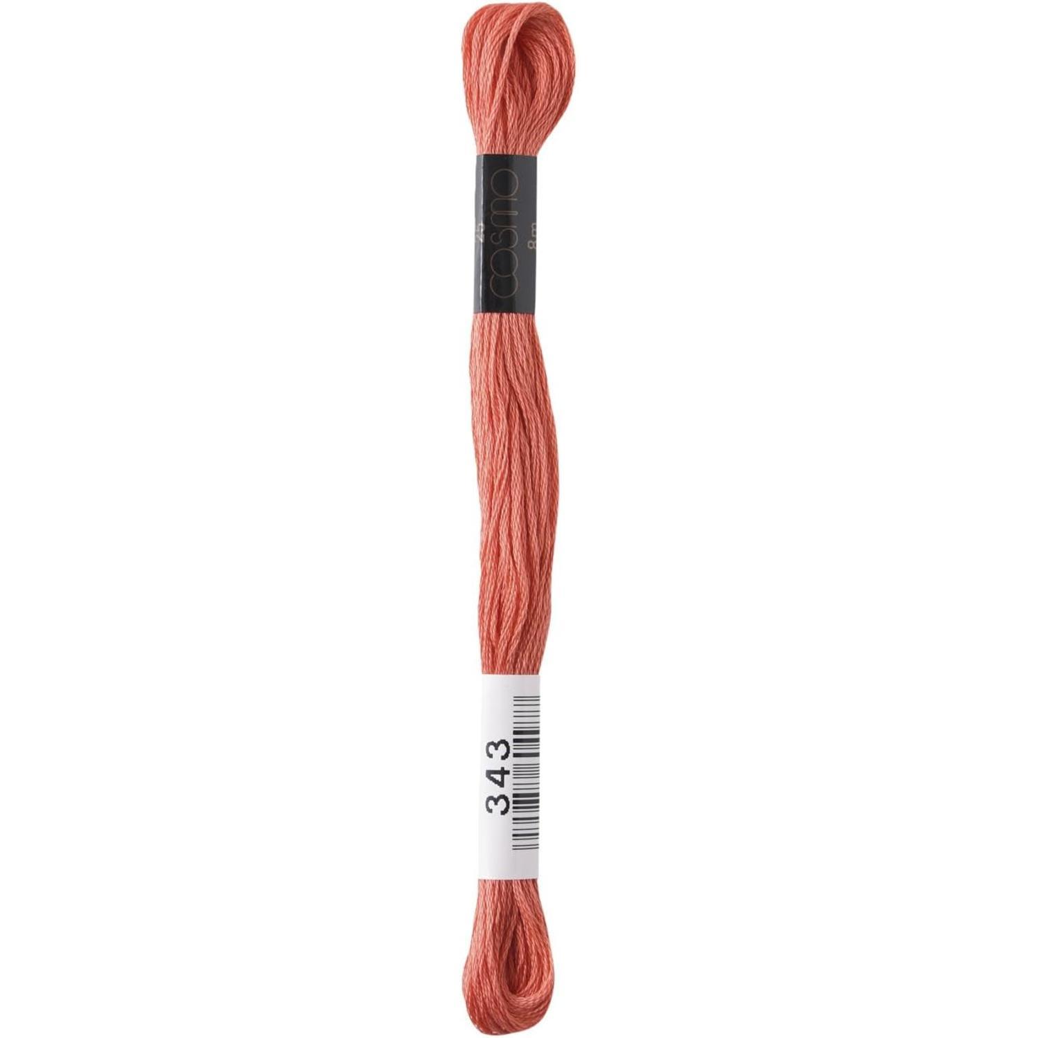 LECIEN Cosmo Embroidery Floss No. 25 1 Box of 6 Skeins Color 343