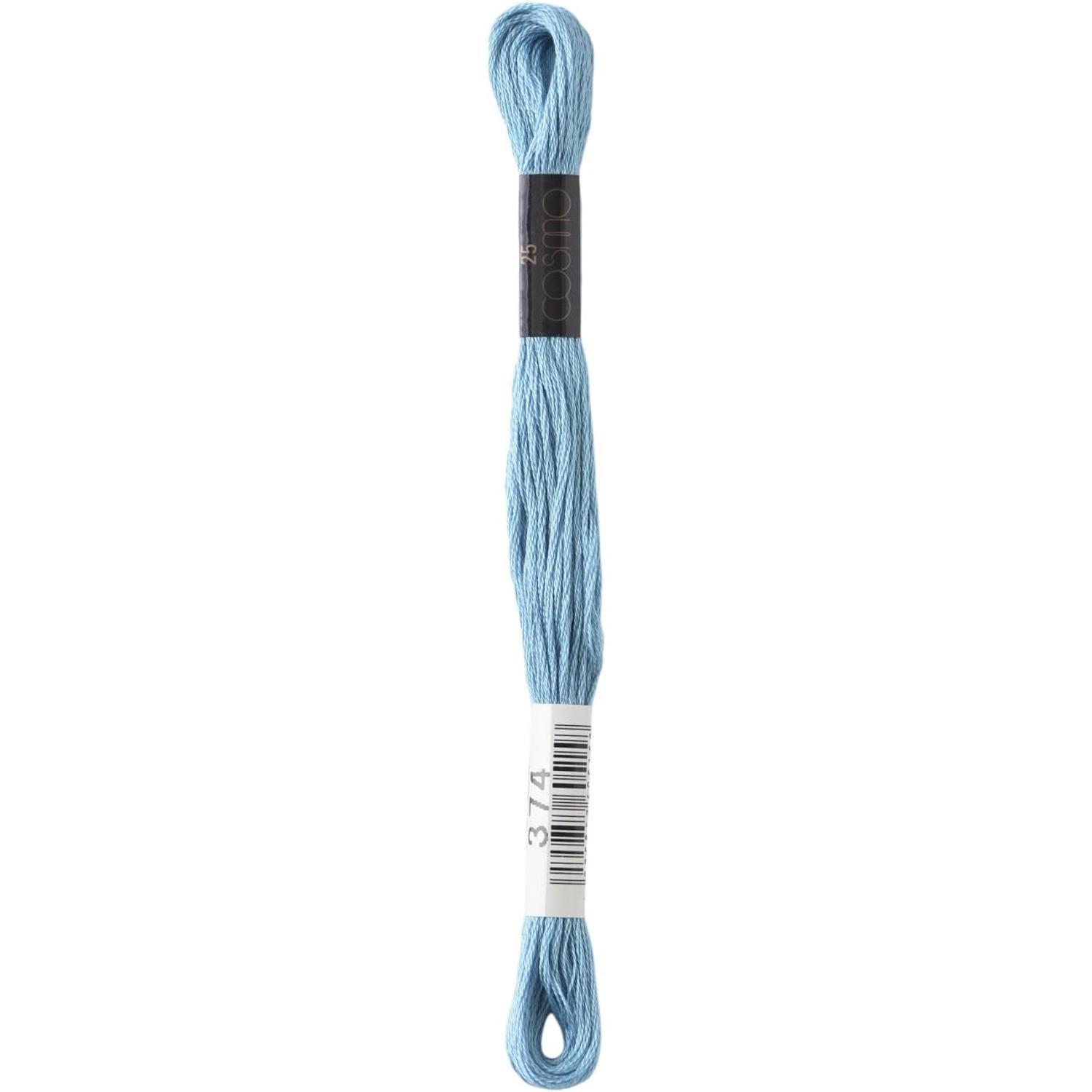 LECIEN (露西安) COSMO 绣花线 25号线 1箱6束装 No.25 Floss (线) 颜色374