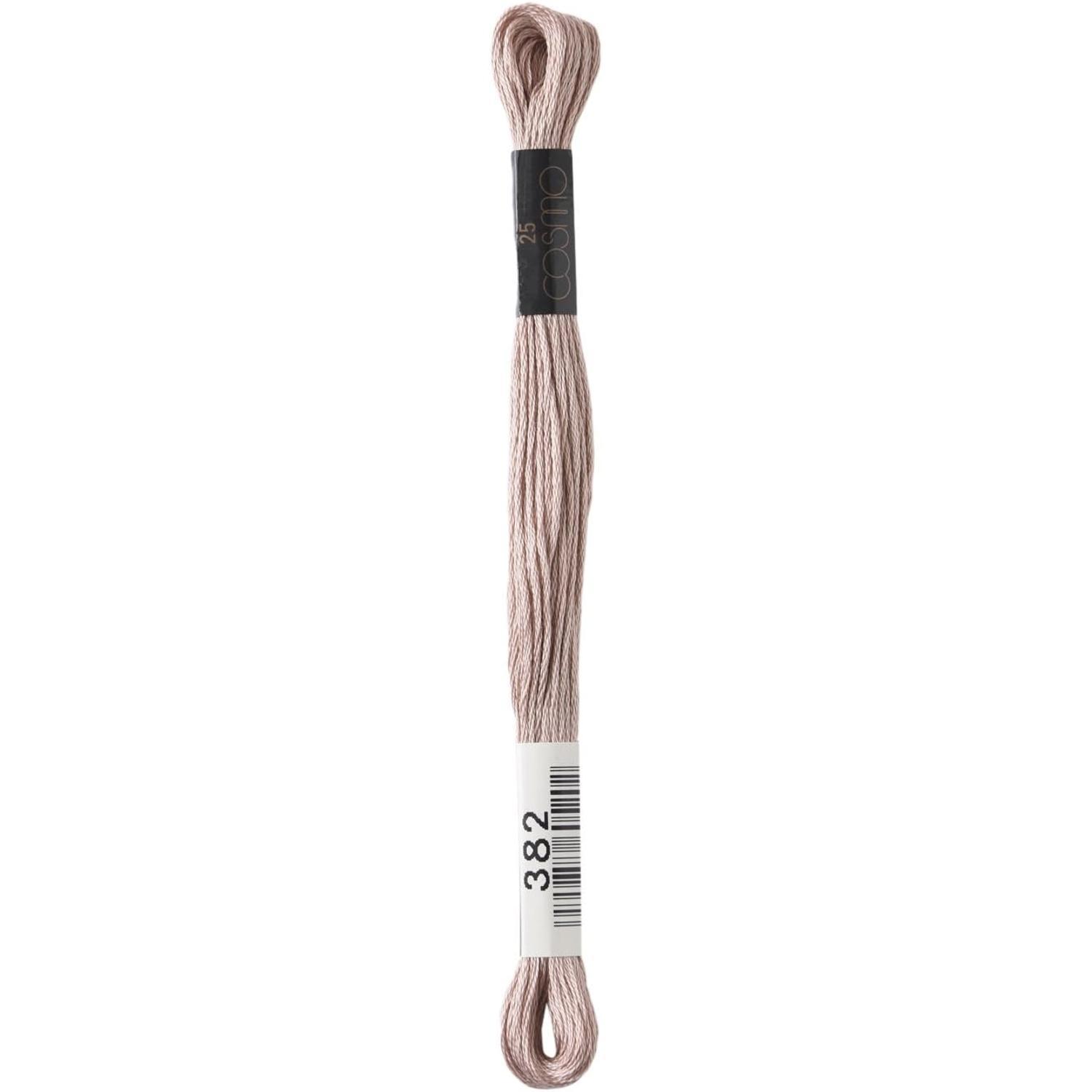 LECIEN (露西安) COSMO 绣花线 25号线 1箱6束装 No.25 Floss (线) 颜色382