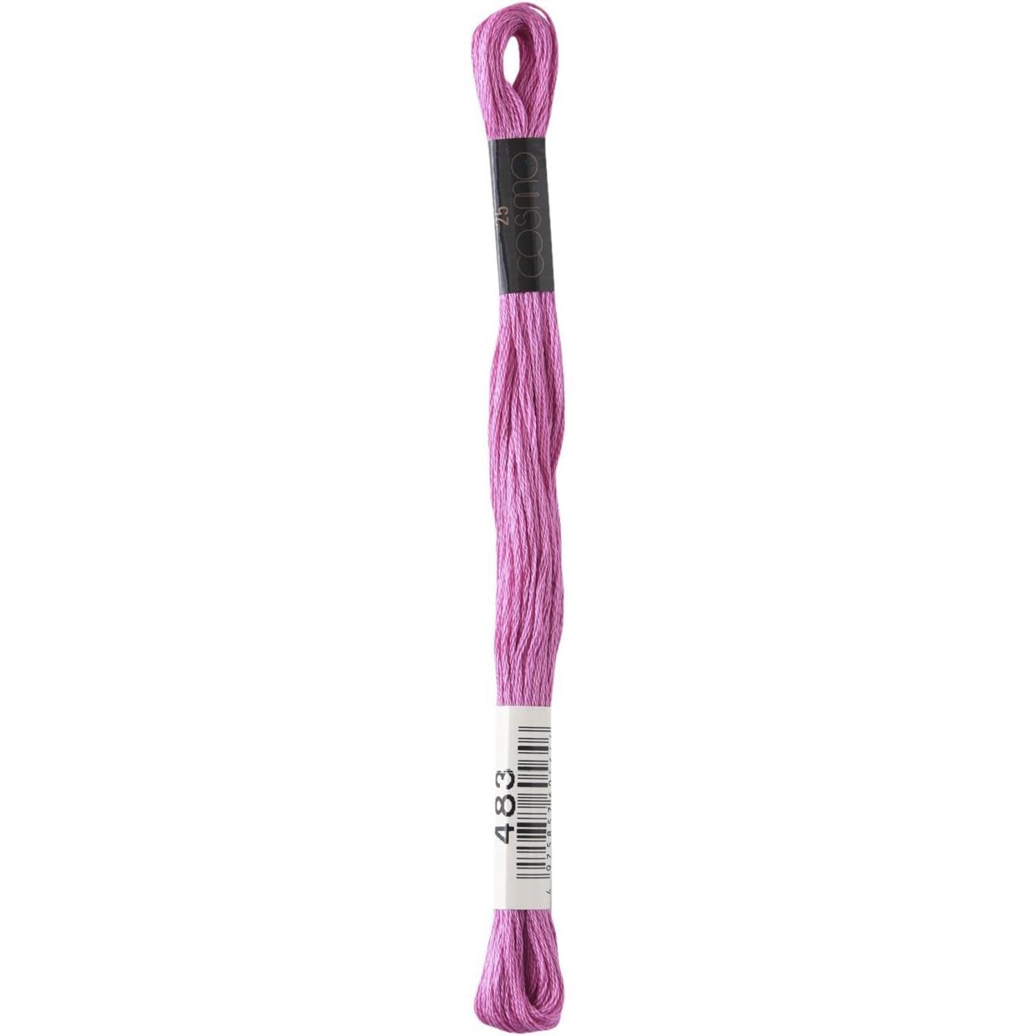 LECIEN (乐善) COSMO 绣线 25号线 1箱6束装 No.25 Floss(绣线) 颜色483