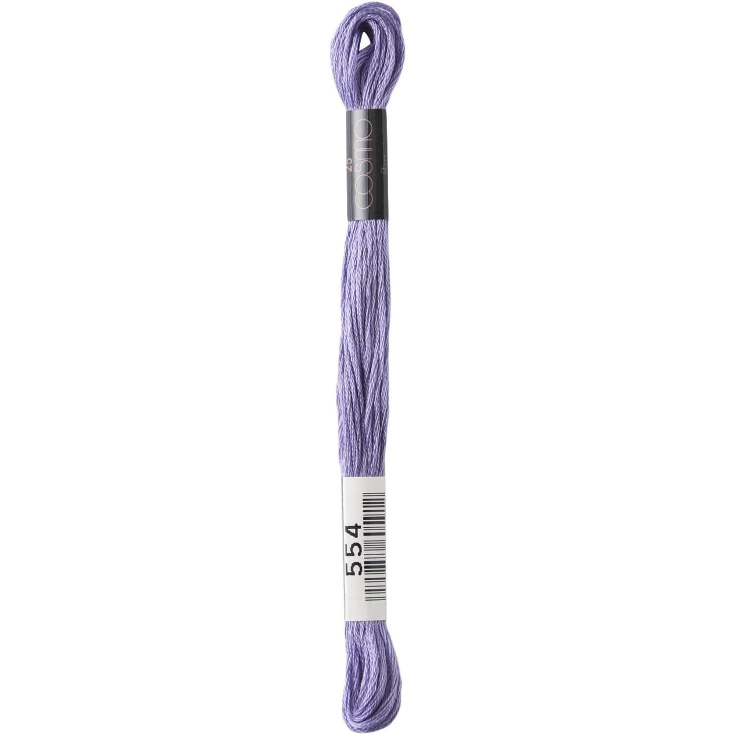 LECIEN Cosmo Embroidery Floss No. 25 1 Box of 6 Skeins No. 25 Floss Color 554