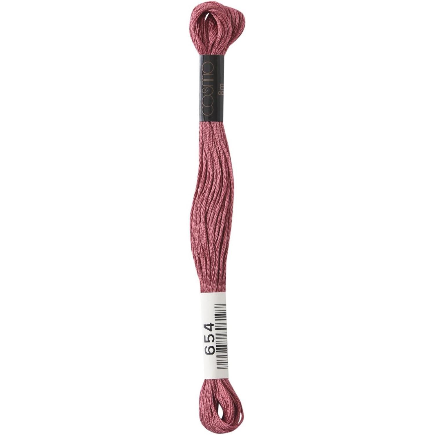 LECIEN Cosmo Embroidery Floss No. 25 1 Box of 6 Skeins No. 25 Floss Color 654