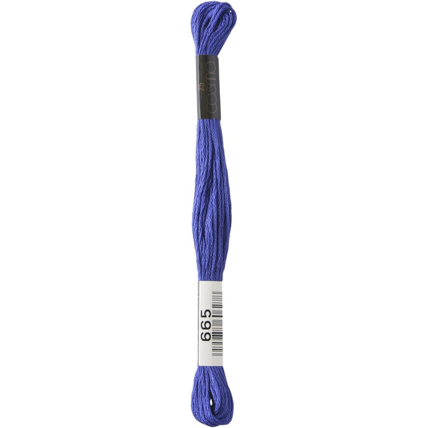 LECIEN Cosmo Embroidery Floss No. 25, 1 Box of 6 Skeins, Color 665