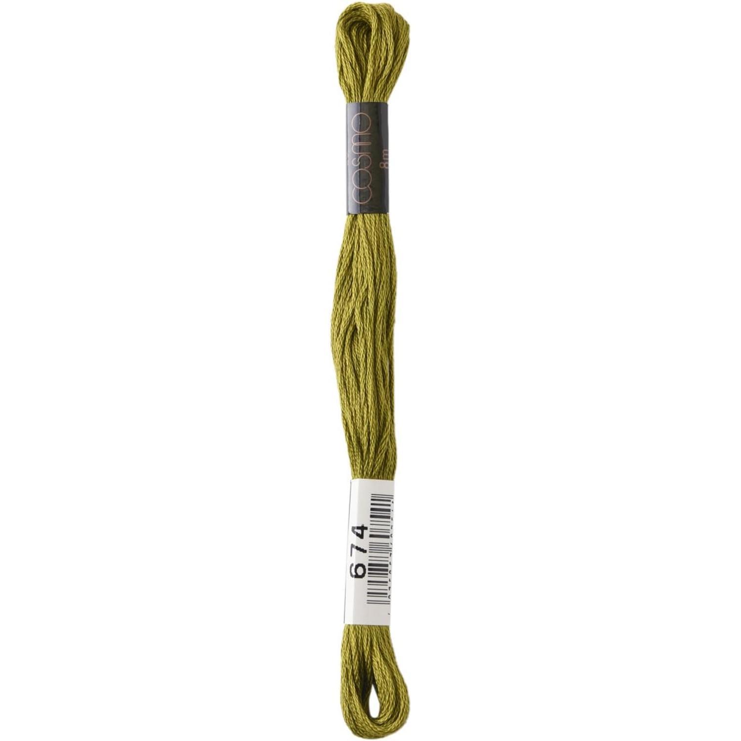 LECIEN Cosmo Embroidery Floss No. 25, 1 Box of 6 Skeins, Color 674