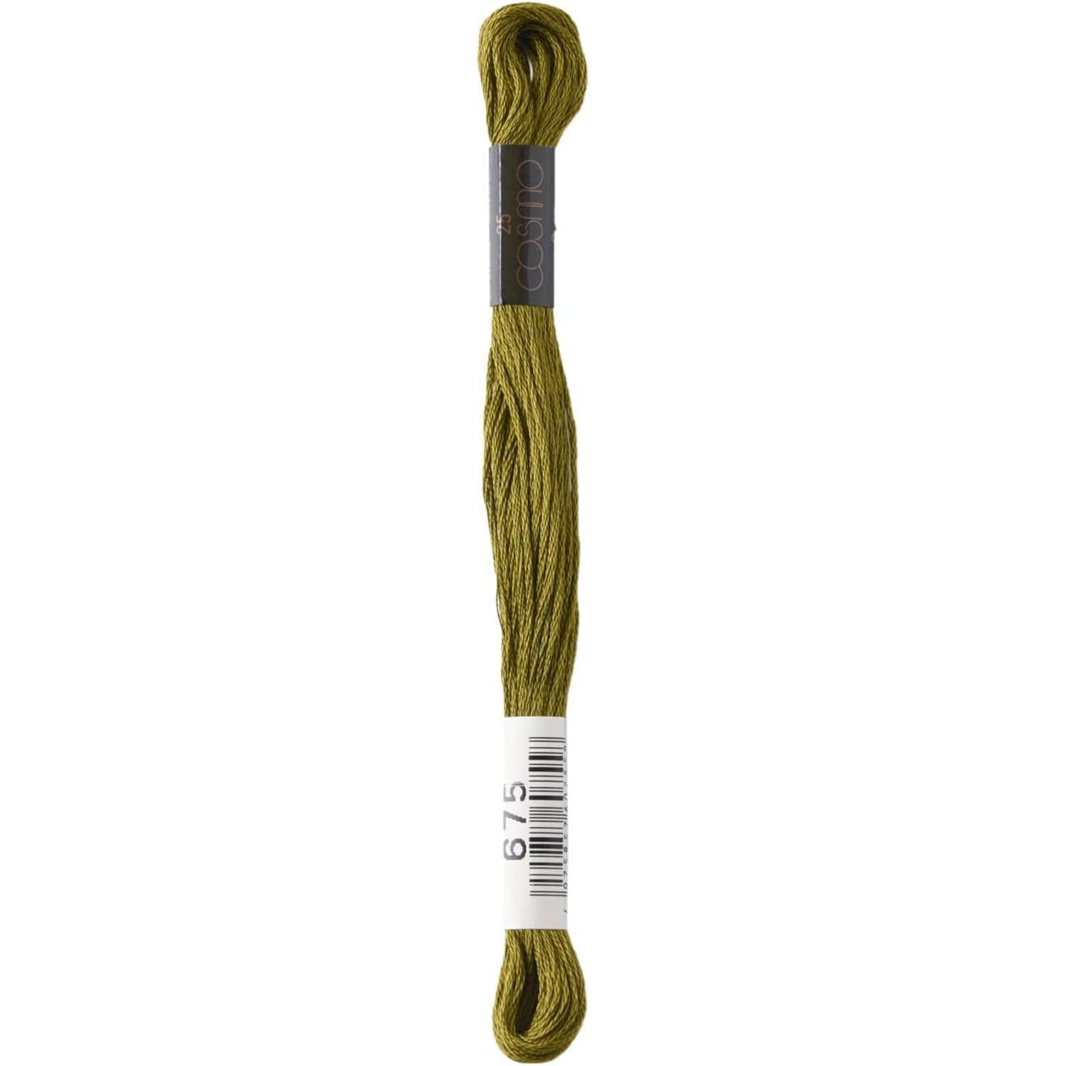 LECIEN Cosmo Embroidery Floss No. 25, 1 Box of 6 Skeins, Color 675