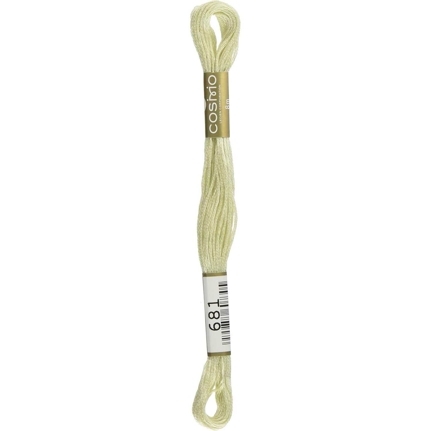 LECIEN Cosmo Embroidery Floss No. 25, 1 Box of 6 Skeins, Color 681