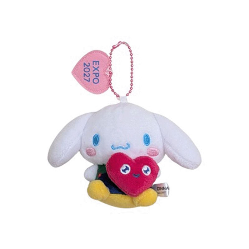 EXPO2027 Sanrio Characters Plush Toy Ball Chain Hug Cinnamoroll