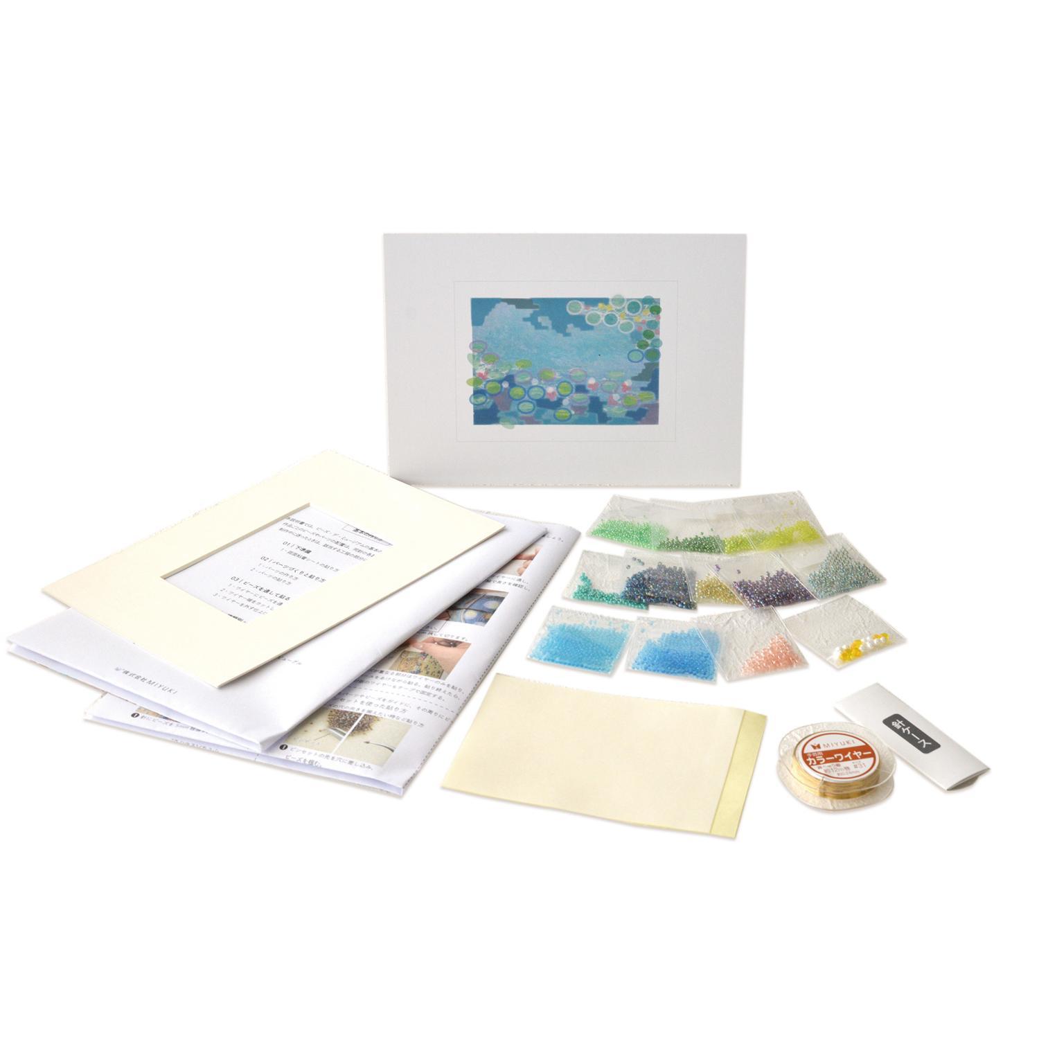 MIYUKI 「+beads MUSEUM」 制作套件单品（无画框） 莫奈 睡莲 MK004-2