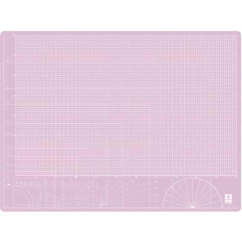 透明切割垫●数量：1张●本体尺寸：纵450×横600×厚2mm●规格：A2尺寸●方格刻度：表面5mm（背面为素面）●背面亦可使用●材质：烯烃系树脂