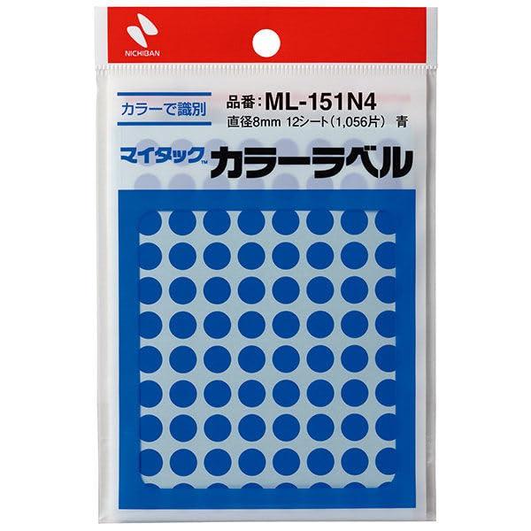 My Tack Color Label Blue ● Quantity per Pack: 12 sheets ● Dimensions: Width 97 × Depth 4 × Height 150 mm ● Weight: 17.6 g ● Materials: Base Material = Coated Paper, Adhesive = Acrylic-based, Release Paper = Non-poly Laminated Paper