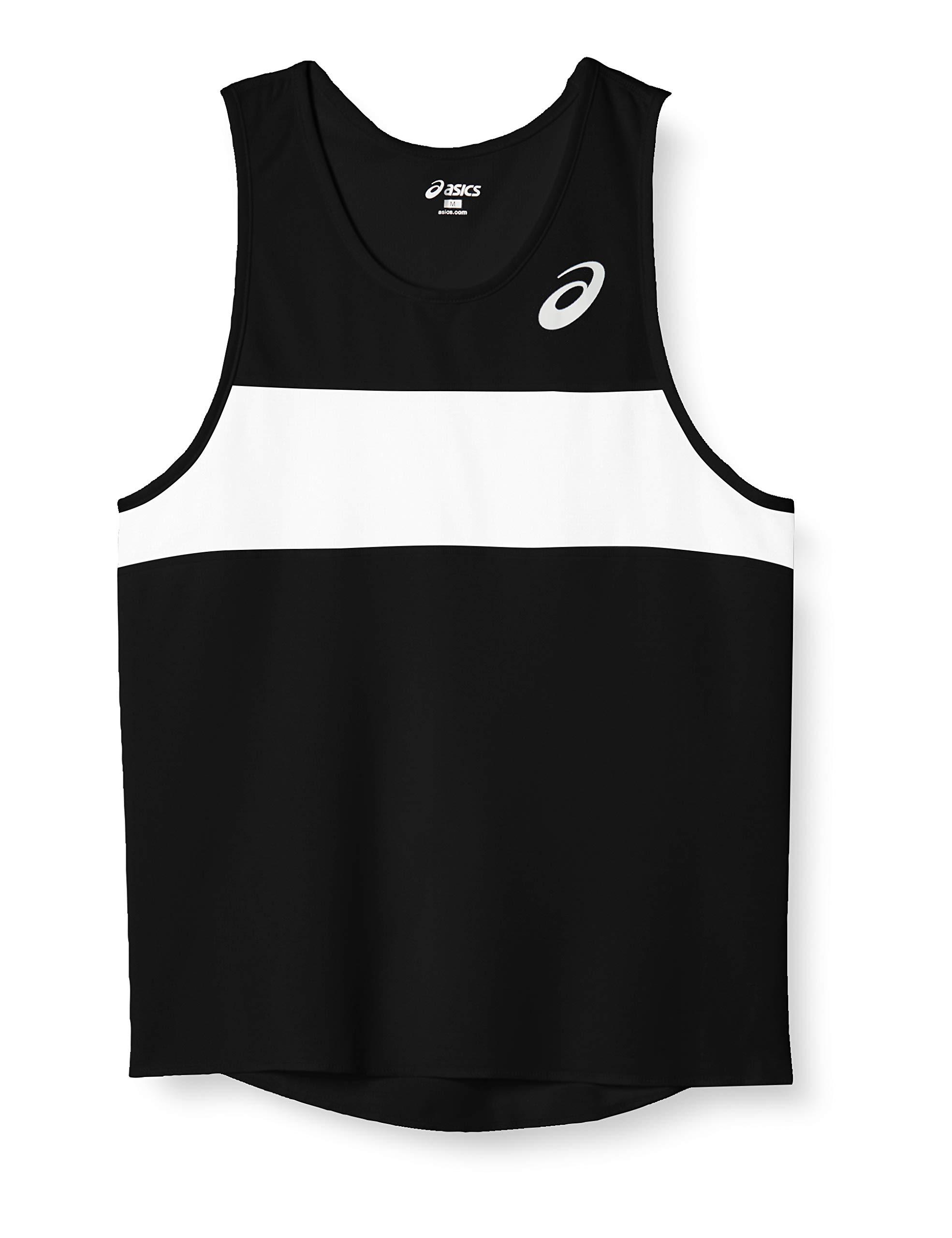 [ASICS] Track & Field Wear Running Shirt XT1039 [Men's] Men's Black Japan XL (Equivalent to Japanese size XL)