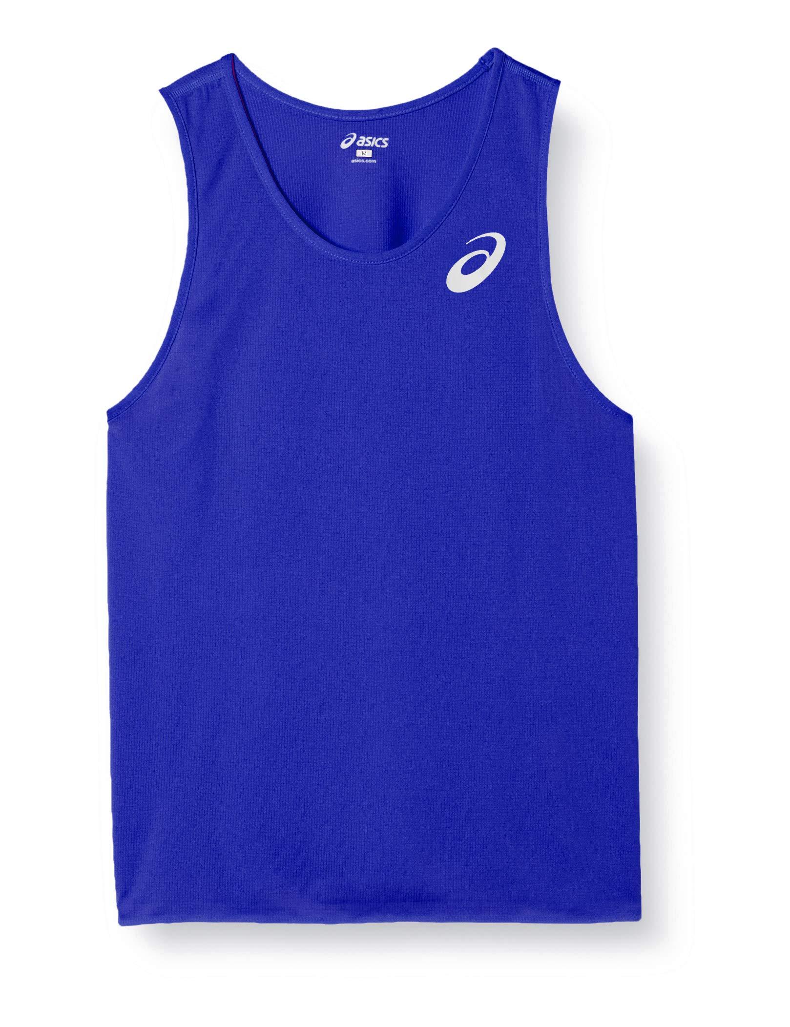 [ASICS] Track & Field Wear Running Shirt XT1038 Men's Blue Japan L (Equivalent to Japanese Size L)