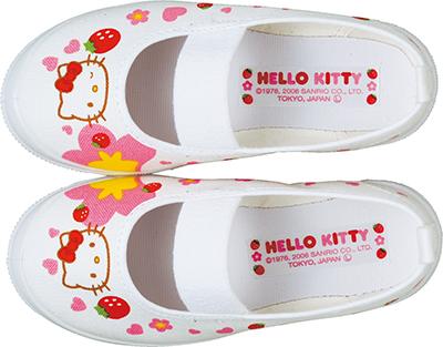 [Asahi] Indoor Shoes Character Hello Kitty S02 Girls White 17.0 cm 2E