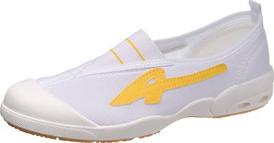 [Asahi] Indoor Shoes Quick-Dry Sweat-Absorbing Antibacterial Made in Japan Dry School 009EC Kids Yellow 19.0 cm 2E