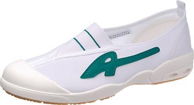 [Asahi] Indoor Shoes Quick-Drying Sweat-Absorbing Antibacterial Made in Japan Dry School 009EC Kids Green 22.0 cm 2E