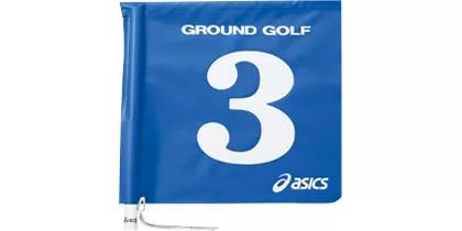 ASICS Double-Sided Flag, Single-Color Type GGG067 Blue 8